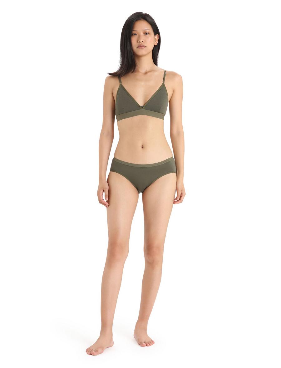 Loden Icebreaker Merino Siren Hipkini Briefs Women's Underwear | AU 1726YXFU